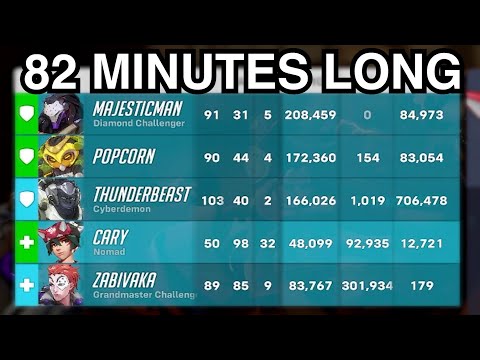Видео: Это самая длинная игра в Overwatch за всю историю