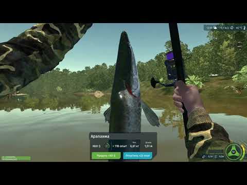 Видео: Ultimate Fishing Simulator — Amazon River DLC  Все виды рыб