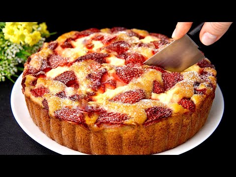Видео: Идеальный клубничный торт всего за несколько минут! Просто и вкусно!