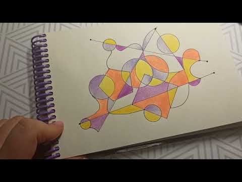 Видео: арт-терапия. круги и линии, цветные карандаши.  art therapy.