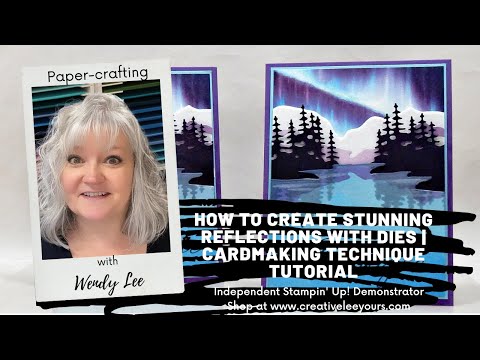 Видео: Как создать потрясающие отражения с помощью штампов | Мастер-класс по изготовлению открыток