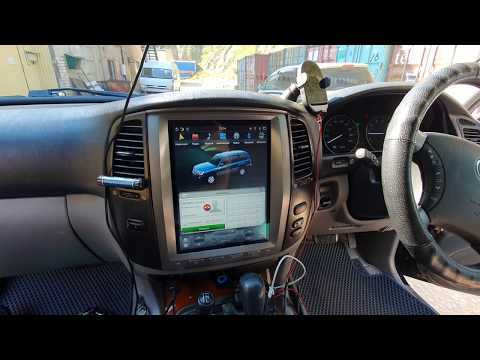 Видео: Автомагнитола Land Cruiser 100 в стиле Тесла с большим экраном