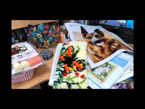 Видео: Мои готовые работы-вышивка, алмазная мозаика и что делаю сейчас