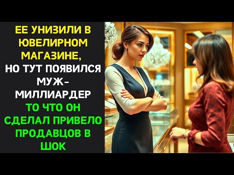Видео: Её унизили в ювелирном магазине, пока не появился её муж-миллиардер и не раскрыл шокирующую правду!