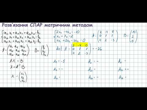 Видео: 01015 Матричний метод