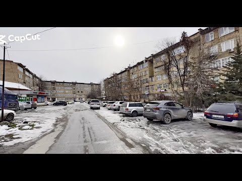 Видео: Жалал-Абад. Прогулка по ул. Шопокова до гормолзавода