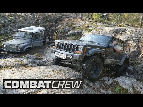 Видео: Каменоломня: Cherokee, Wrangler, Defender, Буханка и Нива.