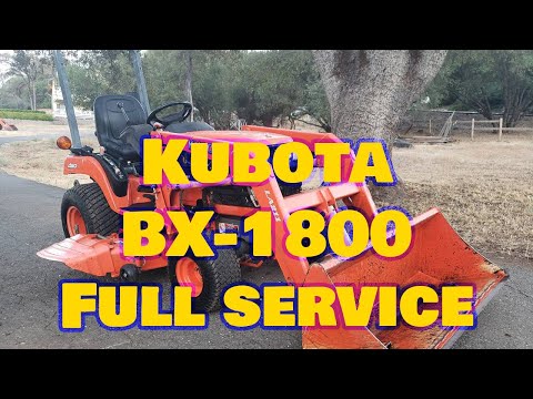 Видео: Полное сервисное обслуживание Kubota BX1800. Узнайте, как обслуживать ваш трактор серии BX.
