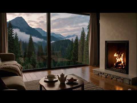 Видео: Спокойная Мелодия для наслаждения камином и видом из окна. Для сна, для медитации, для размышлений.