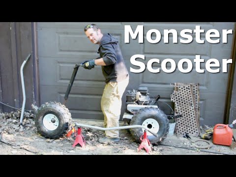 Видео: Внедорожный скутер с нулевым бюджетом
