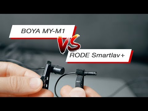 Видео: Rode Smartlav+  vs  Boya BY-M1 сравнение петличных микрофонов для смартфона.