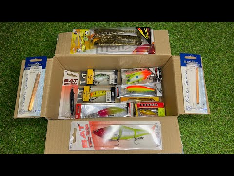 Видео: Распаковка рыболовной посылки с воблерами и силиконом по заказу Fmagazin