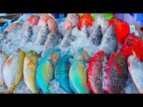 Видео: РЫБНЫЙ РЫНОК КО САМУИ РАЗНООБРАЗИЕ СВЕЖЕЙ РЫБЫ ОВОЩИ ЗЕЛЕНЬ И ПРИПРАВЫ FISH MARKET KO SAMUI THAILAND