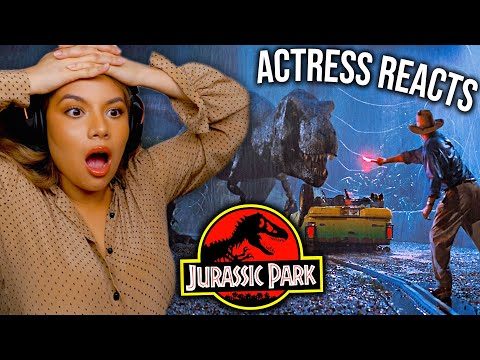 Видео: Эти динозавры заставили меня нервничать! Реакция актрисы на фильм «Парк Юрского периода» (1993)