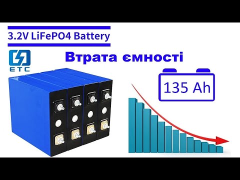 Видео: Втрата ємності Lifepo4 акумулятора 135Ah після 4х місяців користування