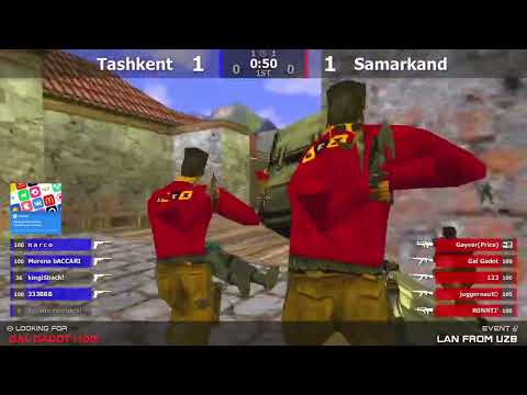 Видео: Финал Узбекского LAN турнира по CS 1.6 [Samarkand -vs- Tashkent] 3map @kn1fe TV