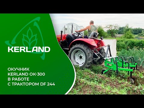 Видео: 🔥Окучник Kerland OK-300 в работе с трактором Dongfeng DF-244 G2