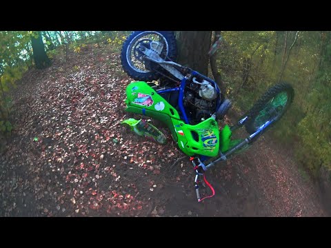 Видео: Новички поехали в эндуро. Kawasaki kdx 250