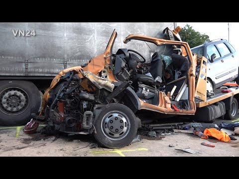 Видео: 22-09-2022 - VN24 - Водитель чудом выжил в этой ужасной аварии на трассе A1