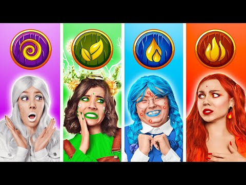 Видео: ЧЕТЫРЕ СТИХИИ в реальной жизни 🤯 Экстремальные лайфхаки с Землёй, Водой, Огнём и Воздухом