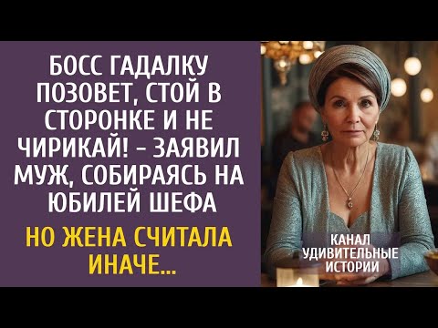 Видео: Босс гадалку позовет, стой в сторонке и не чирикай!   заявил муж, идя на юбилей шефа… Но она реш