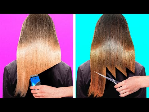 Видео: КРУТЫЕ И ТВОРЧЕСКИЕ ЛАЙФХАКИ С ВОЛОСАМИ