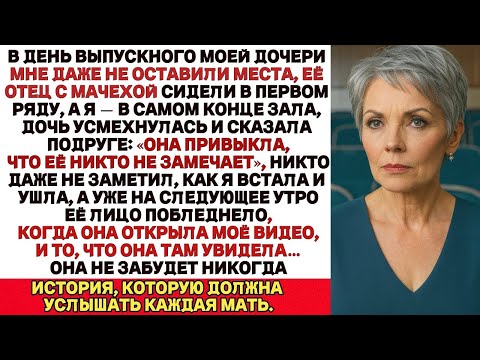 Видео: На выпускном моей дочери меня посадили в самый конец, а мачехе выделили место в первом ряду…Тогда я…