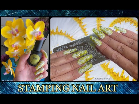 Видео: Многослойный Стемпинг с пластиной UPRETTEGO JR-021 / Витражный Топ Imen.