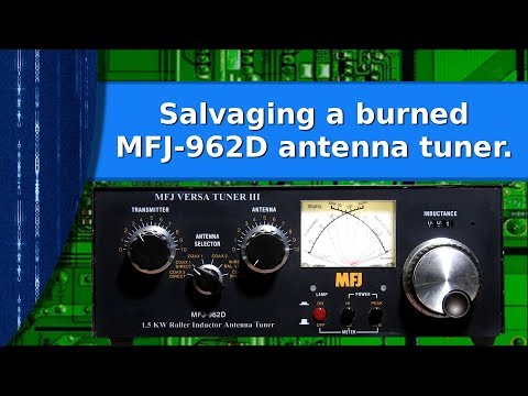 Видео: Ham Radio — Восстановление сгоревшего тюнера Versa MFJ 962D