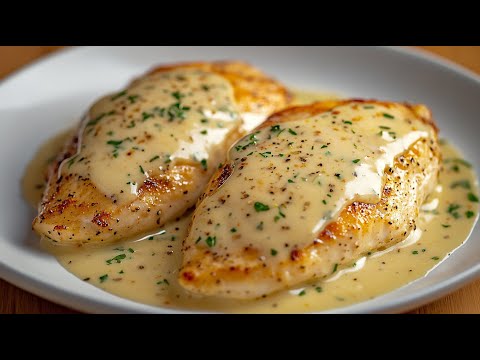 Видео: Боже, как вкусно! Нежное куриное филе в кремовом соусе с запеченным картофелем!