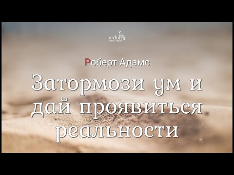 Видео: Роберт Адамс - Затормози ум и дай проявиться реальности [Nikosho]