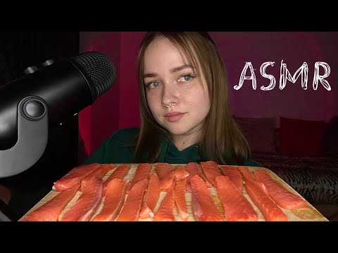 Видео: асмр ✨ итинг форель 🍣