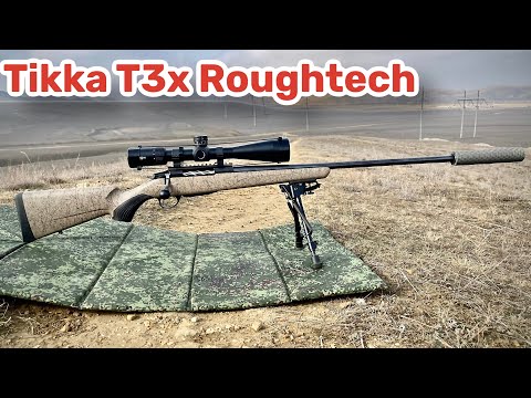 Видео: Tikka T3x Roughtech desert. Обзор и отстрел на кучность.