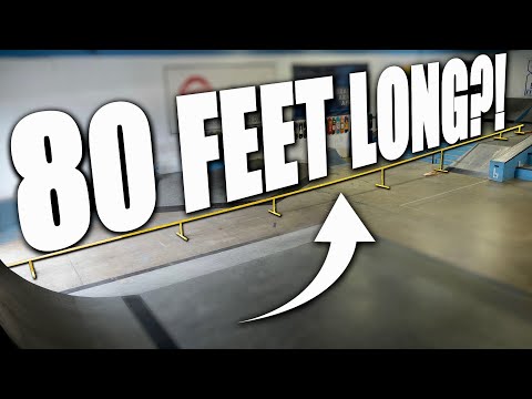 Видео: БЕЗУМНАЯ 80-ФУТОВАЯ РЕЙЛЬ ПО НАШЕМУ ЧАСТНОМУ СКЕЙТ-ПАРКУ!