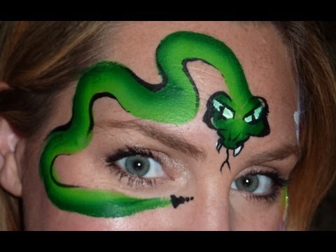 Видео: Быстрая раскраска лица змеи + Мой малыш!