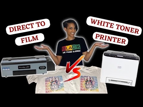Видео: Печать на футболках DTF и белым тонером! Что лучше? Заметите разницу?