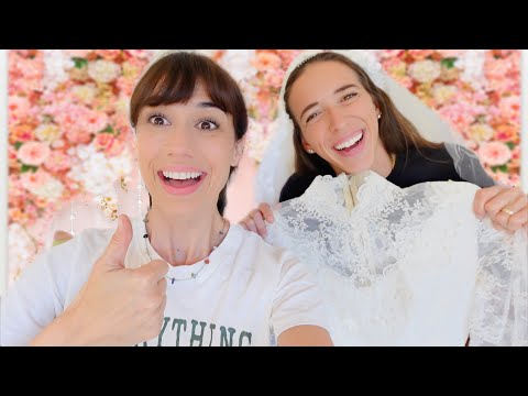 Видео: Примерка свадебного платья с моей сестрой!