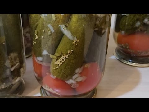 Видео: Маринованные Кисло-Сладкие Огурцы с Помидорами @МаринаТеллоян 