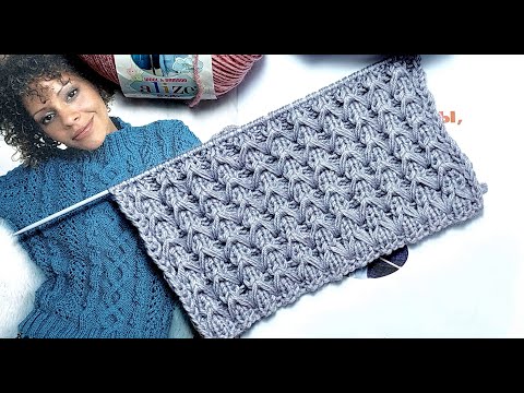 Видео: Шикарный узор  спицами "Колос " Идеальный узор для шапочки !!!