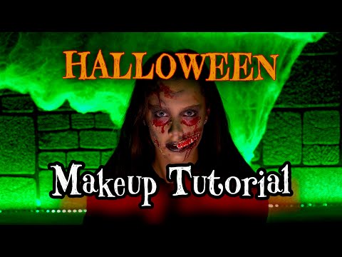 Видео: Зомби Makeup Tutorial🧟‍♀️ | Halloween | Грим за Хелоуин