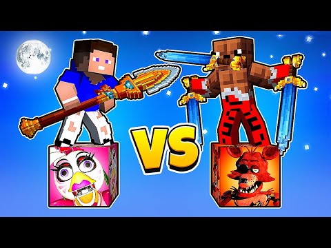 Видео: 😱 Битва Аниматроников: ЧИКА Лаки Блок vs ФОКСИ ЛакиБлок в Майнкрафт !