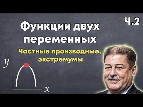 Видео: ЧАСТНЫЕ ПРОИЗВОДНЫЕ, ЭКСТРЕМУМ ФУНКЦИИ ДВУХ ПЕРЕМЕННЫХ. Ч.2