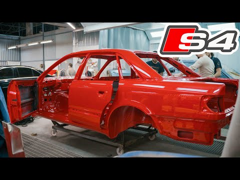 Видео: КУЗОВ ПОКРАШЕН. МОТОР СОБРАН. ПОЛНАЯ РЕСТАВРАЦИЯ AUDI S4