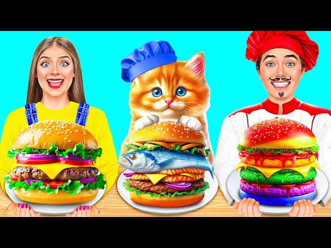 Видео: Кулинарный Челлендж: Я против Бабушки с Котиком | Битвы с Едой от TeenDO Challenge