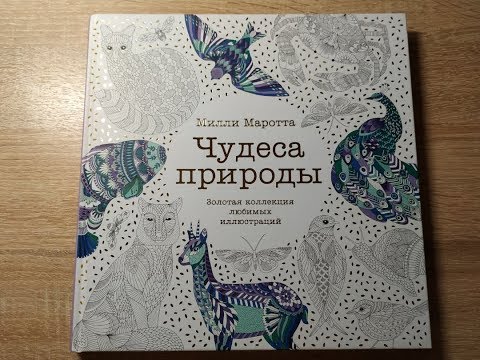 Видео: Обзор на раскраску Милли Маротты "Чудеса природы. Золотая коллекция любимых иллюстраций".