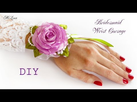 Видео: БРАСЛЕТ ДЛЯ ПОДРУЖКИ НЕВЕСТЫ, МК / DIY  Bridesmaid Wrist Corsage