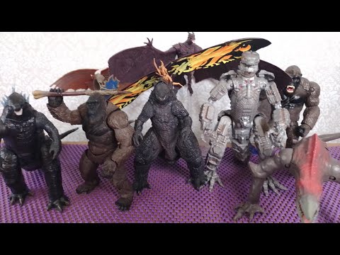 Видео: Обзор на мой фигурки по вселенной Годзилла!