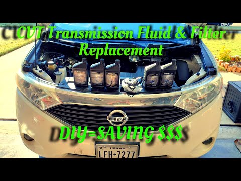 Видео: Обслуживание трансмиссии CVT/Замена жидкости и фильтров NISSAN QUEST 2015 года