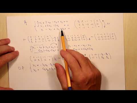 Видео: Решение однородных линейных систем. Тема