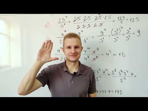 Видео: КАК РЕШАТЬ ПРИМЕРЫ СО СТЕПЕНЯМИ. Практика 7 класса